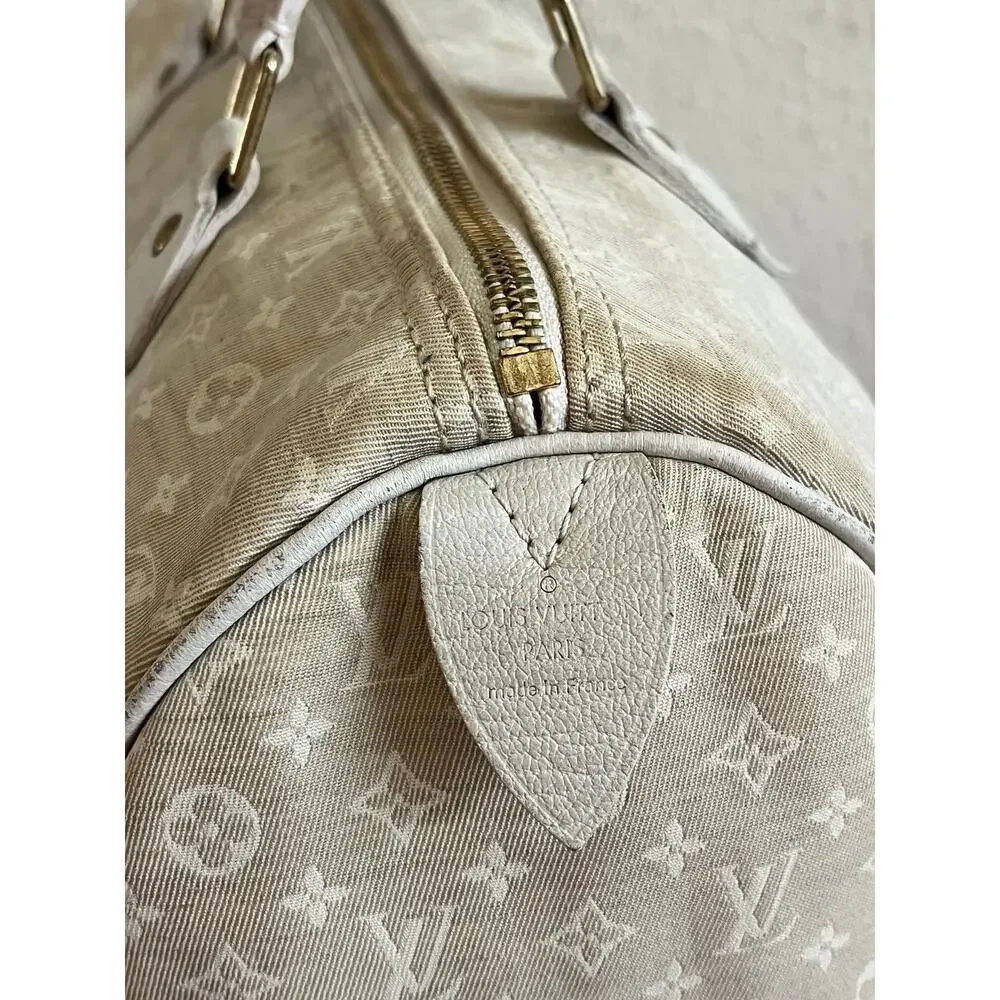 Louis Vuitton off white monogram cloth speedy 30
